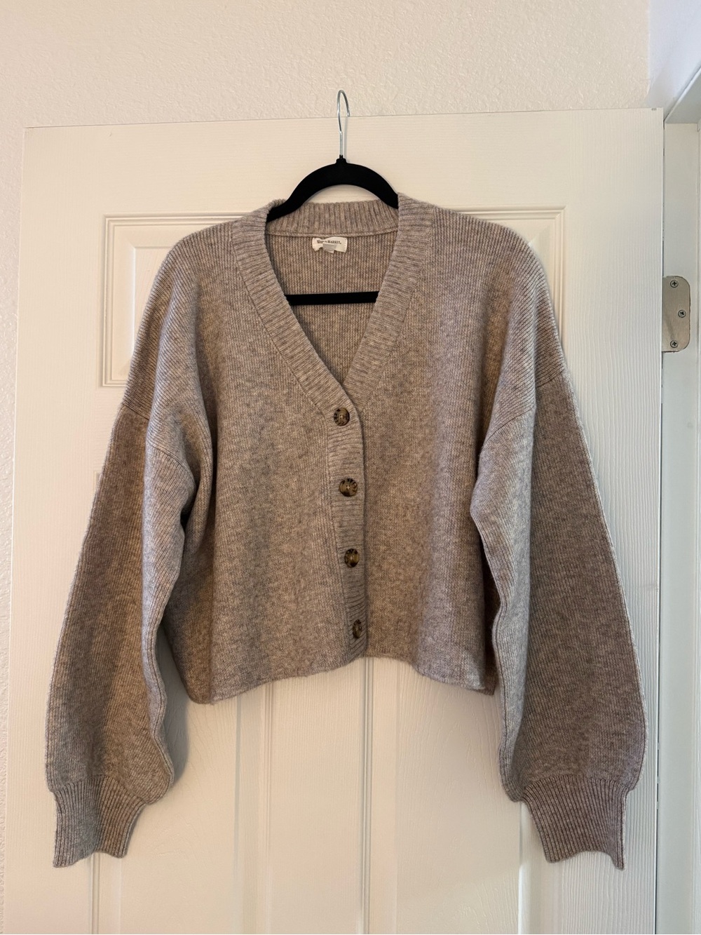 Cropped Cardigan Sweater